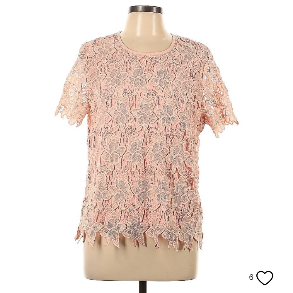 Chelsea & Theodore | pink floral blouse👚 size large